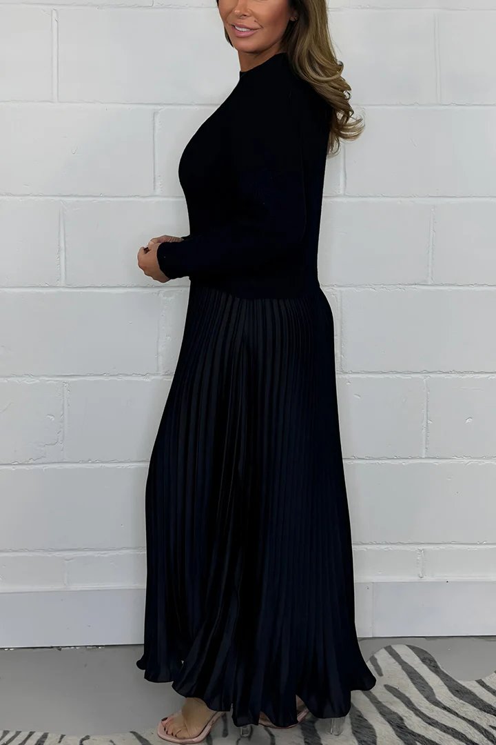 Emilia Long Sweater and Pleated Skirt | Effortless Elegance and Comfort