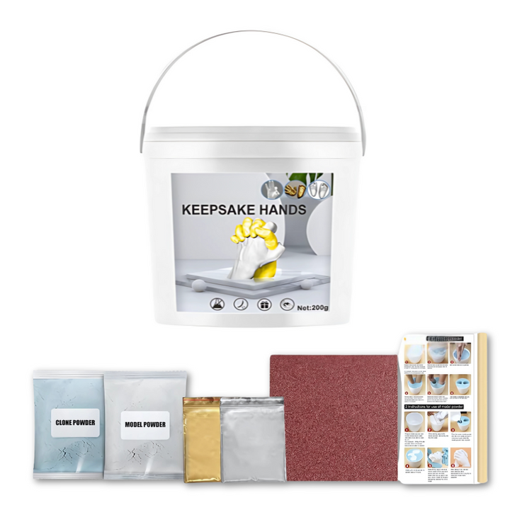 Kit de Moldagem Impressões Bebé | Recordação Mão & Pé Não Tóxico