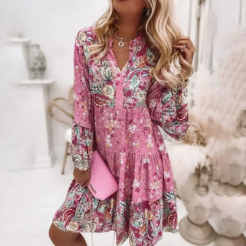 Vestido Luna Boho para mujer | Vestido de verano cómodo y moderno para ocasiones informales y festivas.