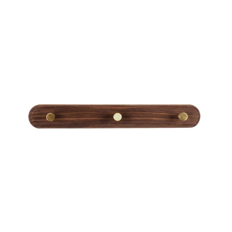 LignaHook Perchero de Pared en Madera y Latón | Diseño Minimalista y Elegante