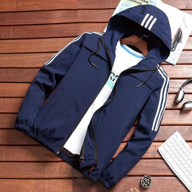 Giacca antipioggia con cappuccio da uomo Charlie | Eleganza sportiva e comfort urbano