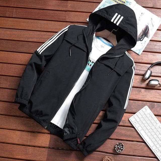 Giacca antipioggia con cappuccio da uomo Charlie | Eleganza sportiva e comfort urbano