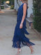 Robe Flecos Andaluz Femme | Design Asymétrique avec Mouvements Dynamiques