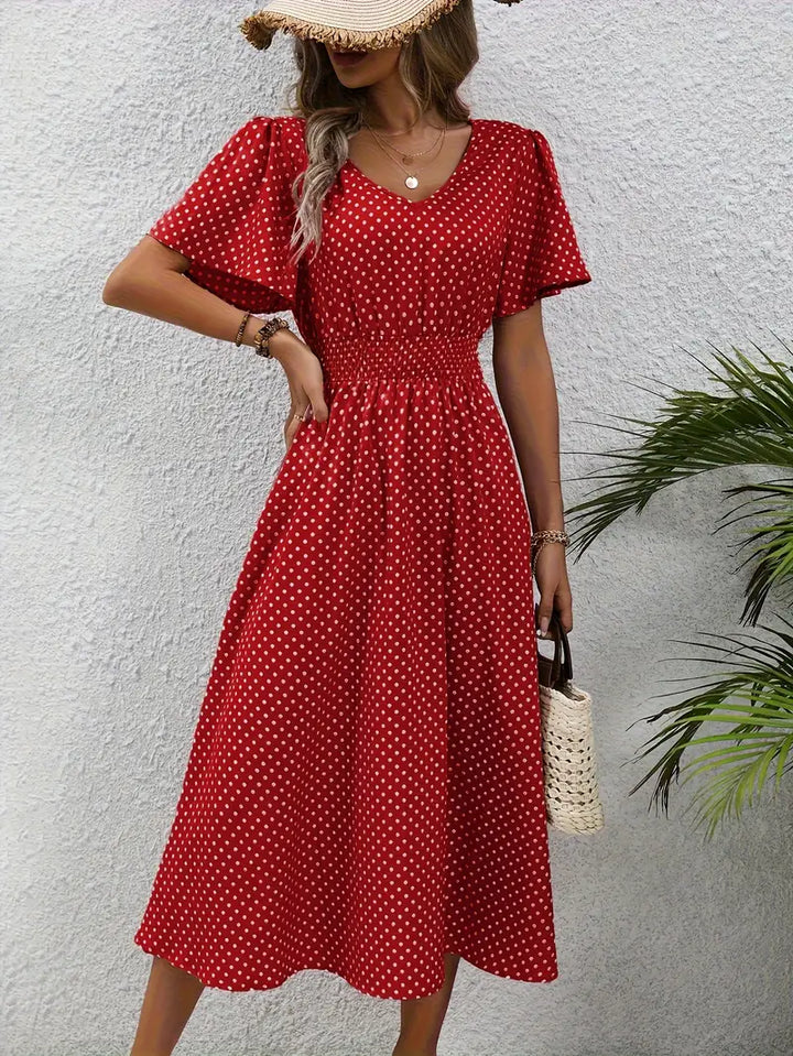 Vestido de verano de lunares | Transpirable y femenino | Perfecto para días soleados