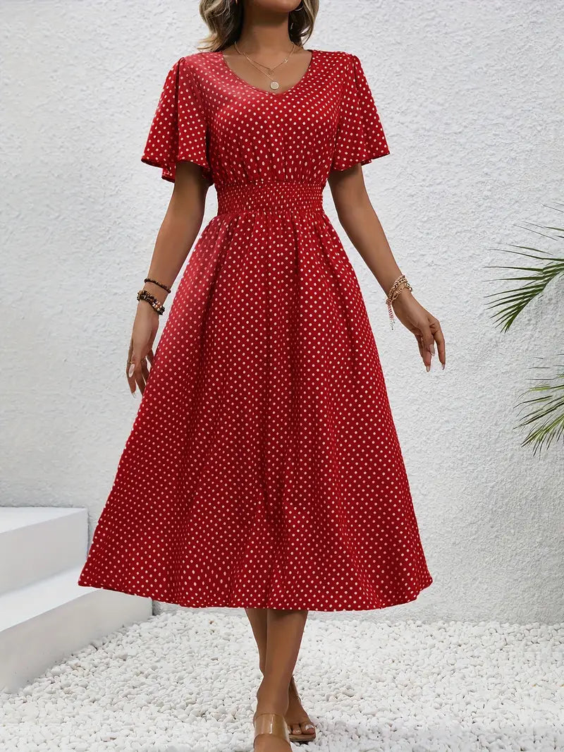 Vestido de verano de lunares | Transpirable y femenino | Perfecto para días soleados