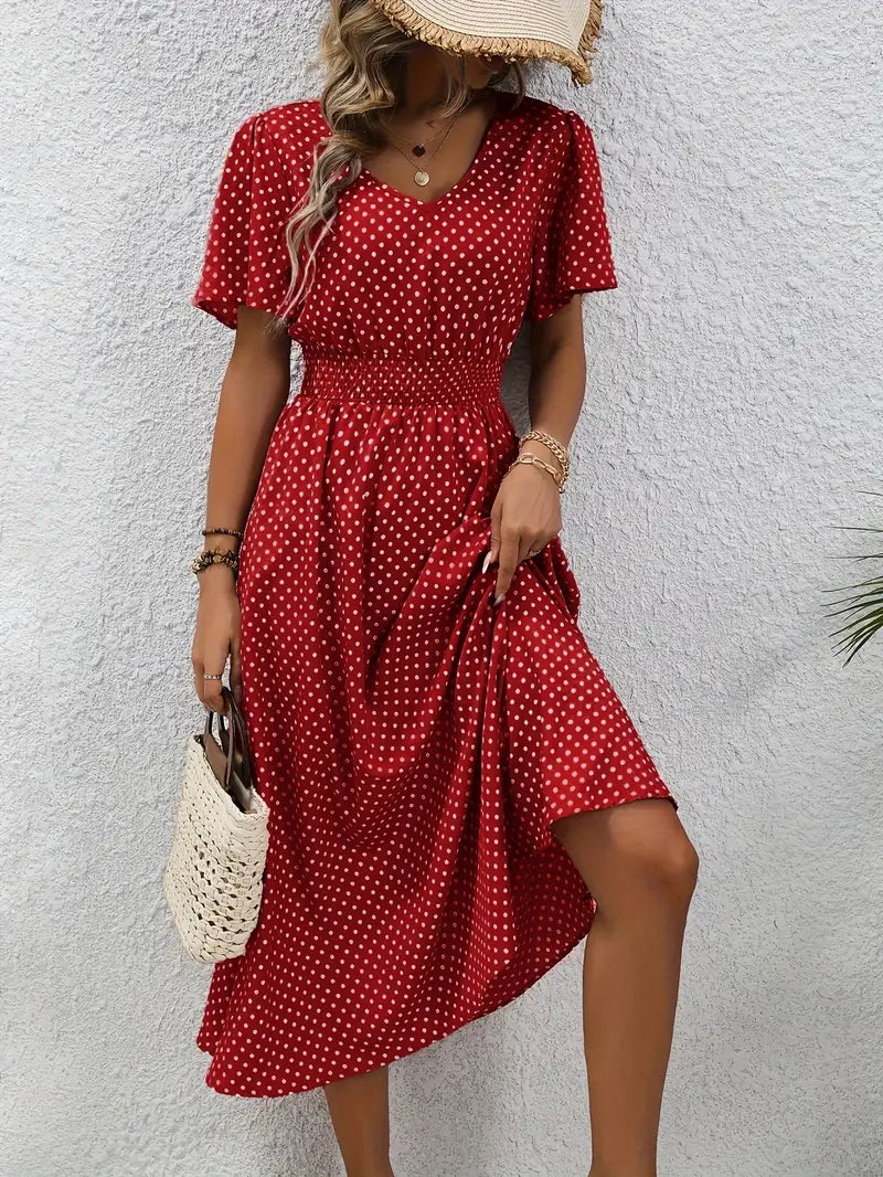 Vestido de verano de lunares | Transpirable y femenino | Perfecto para días soleados
