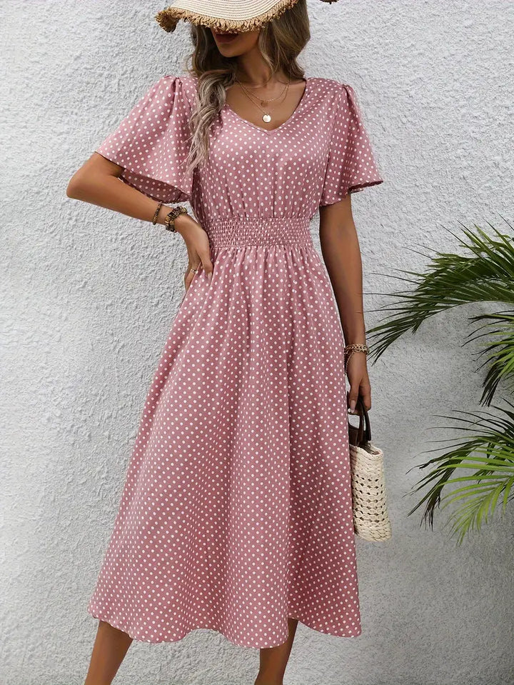 Vestido de verano de lunares | Transpirable y femenino | Perfecto para días soleados