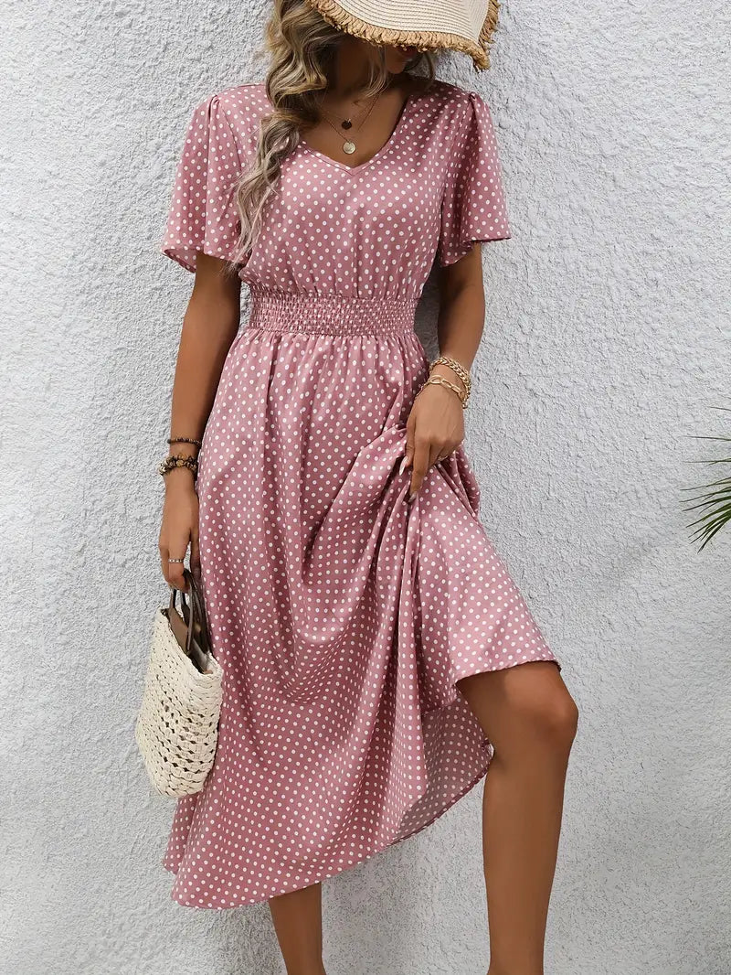 Vestido de verano de lunares | Transpirable y femenino | Perfecto para días soleados