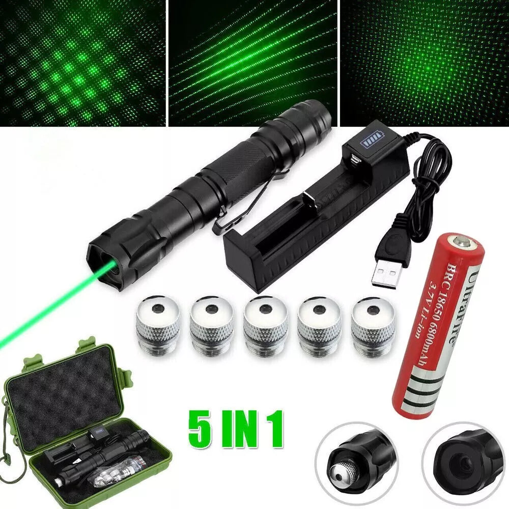 Apontador Laser Verde Recarregável | Laser de Alta Precisão e Longo Alcance