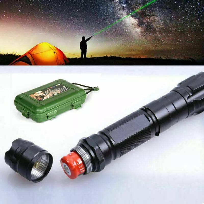 Apontador Laser Verde Recarregável | Laser de Alta Precisão e Longo Alcance