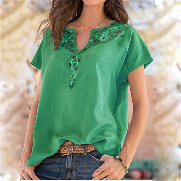Georgia | Chemisier Boho à Fleurs Éclatantes, Style Chic et Confortable pour Votre Garde-Robe