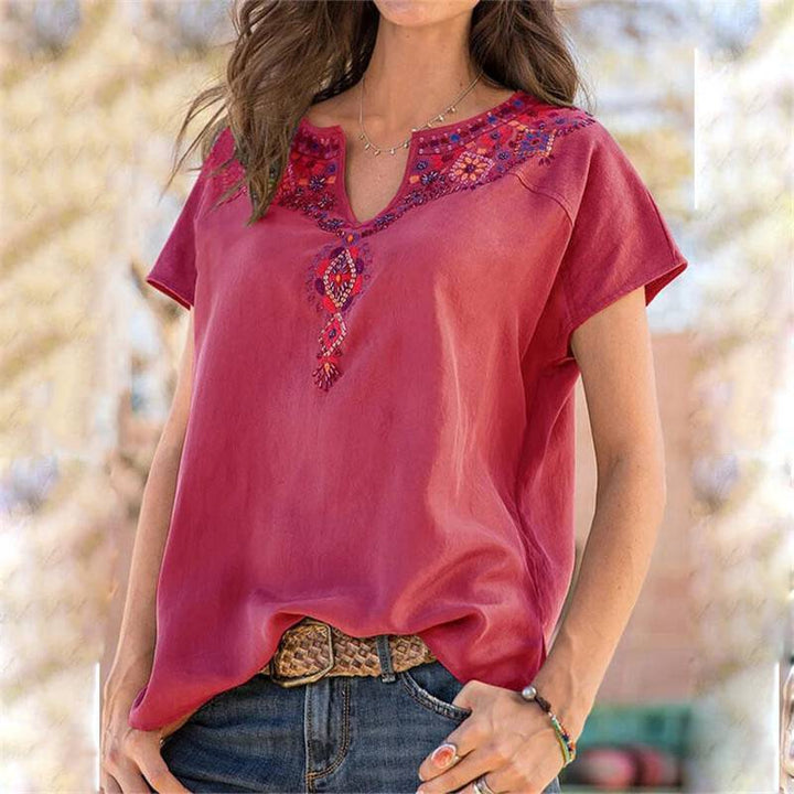 Georgia | Chemisier Boho à Fleurs Éclatantes, Style Chic et Confortable pour Votre Garde-Robe