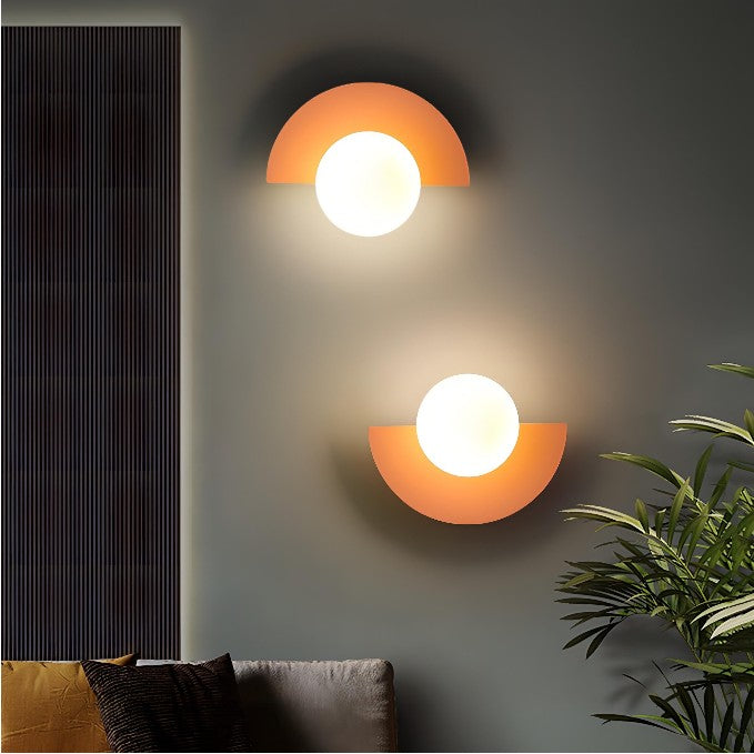 Applique murale LED demi-cercle | Design moderne | Éclairage doux pour intérieur