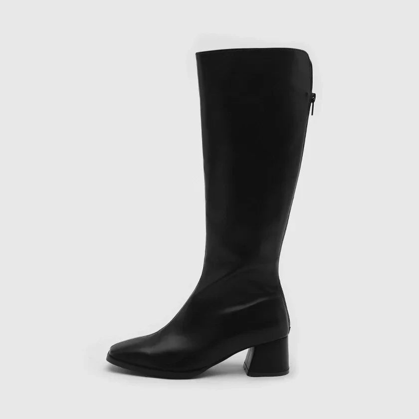 Elegantes botas hasta la rodilla de cuero Mercedez | Sofisticación y comodidad para todas las ocasiones