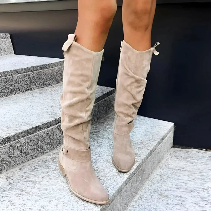 Stivali da donna in pelle o camoscio Capucine | Design senza tempo, comodi e resistenti alle intemperie