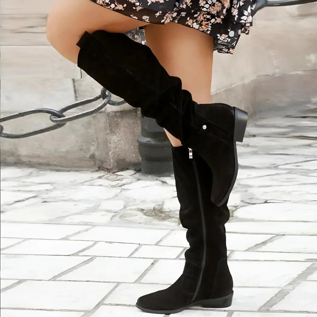 Stivali da donna in pelle o camoscio Capucine | Design senza tempo, comodi e resistenti alle intemperie