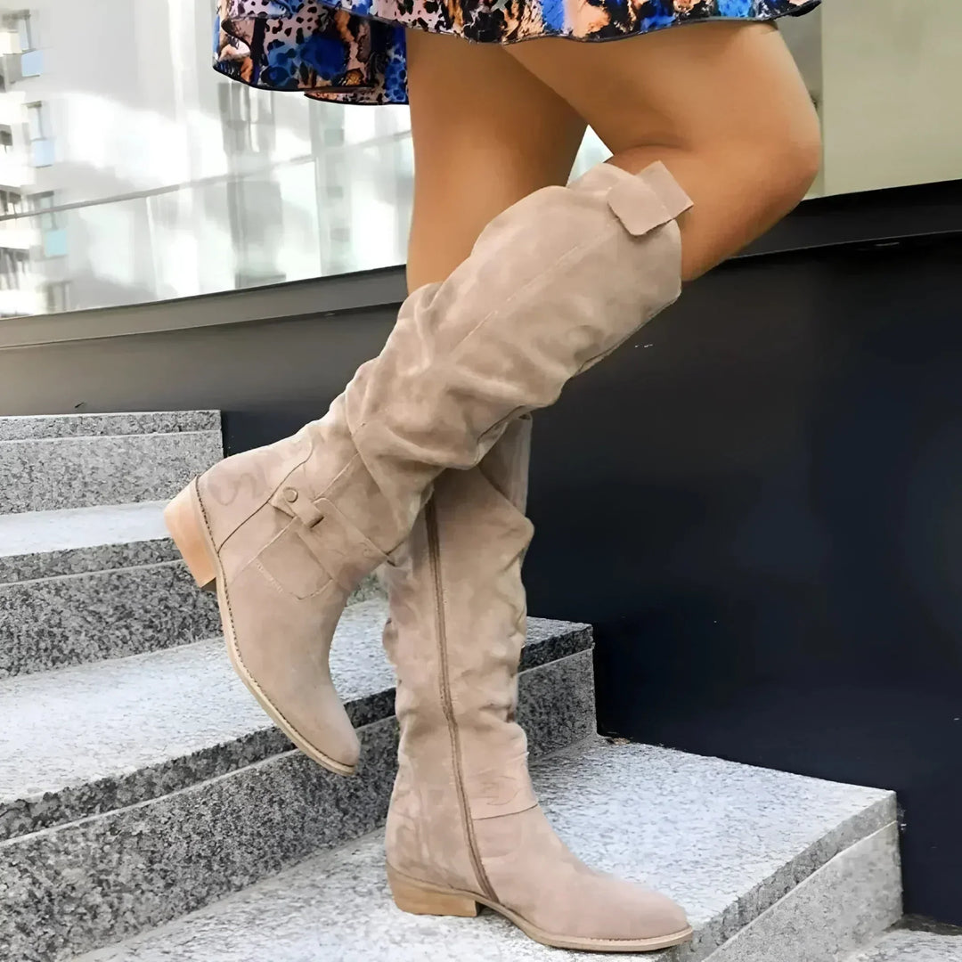 Stivali da donna in pelle o camoscio Capucine | Design senza tempo, comodi e resistenti alle intemperie
