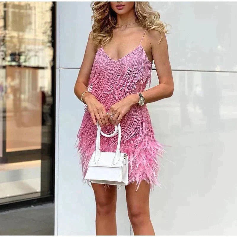 Élégance Brillante | Robe de Cocktail à Paillettes pour Femme