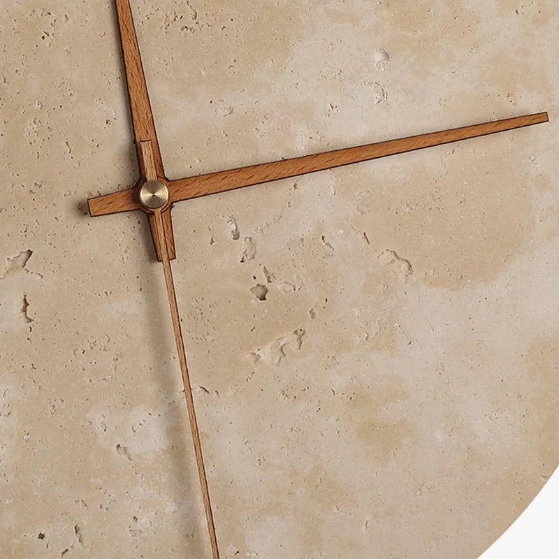 Möni | Lampe murale et horloge en pierre pour un éclairage élégant