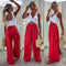 Anouk Pantalon Large Femme | Taille Haute Confortable Ceinture Élastique et Tissu Respirant