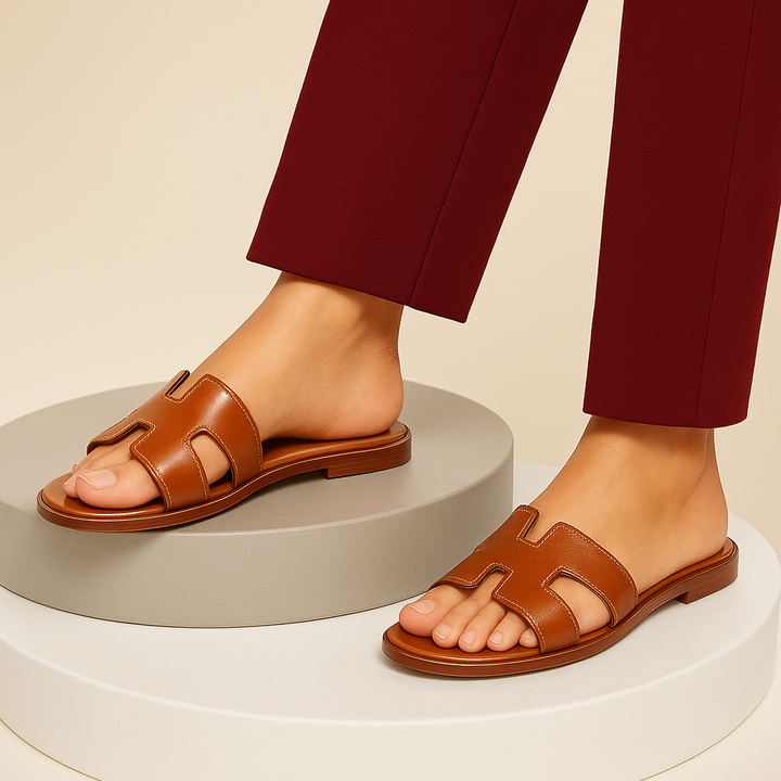 Sandales en cuir pour femme | Confort quotidien et design élégant