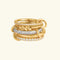 Bague empilable dorée