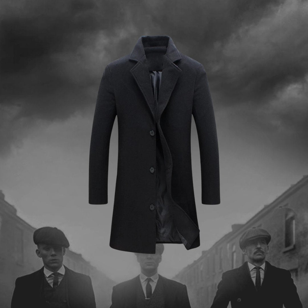 Tommy's Garrison Manteau Inspiré de Peaky Blinders | Élégance Intemporelle, Coupe Masculine, Doublure Chaleureuse