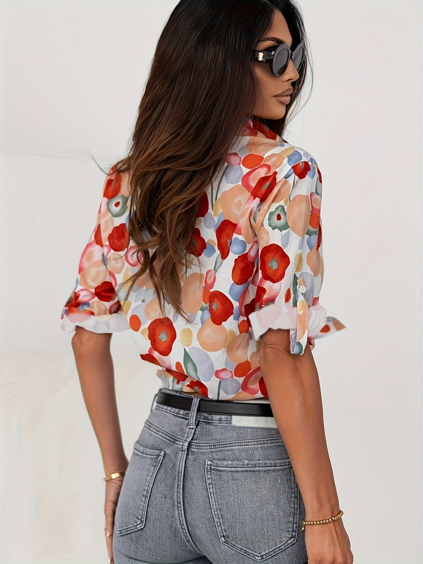 Blusa floreale da donna Marisol | Ariosa, femminile e versatile per tutti i giorni e il tempo libero