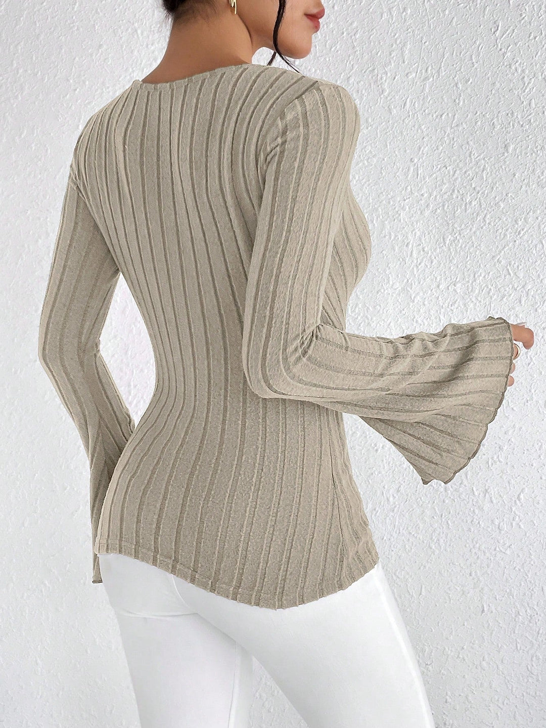 Marian | Top tricoté élégant pour femmes avec décolleté en V - Doux, raffiné & à la mode