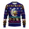 Pull de Noël unisexe – Pull en maille orné de motifs festifs et d’un personnage adorable