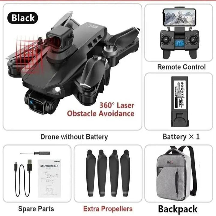 RG109 Pro Drone - Drone HD 8K avec double caméra, GPS et moteurs sans balais