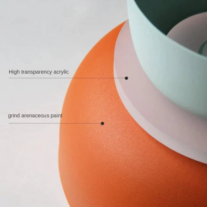 MeloGlow | Lampe pendante pastel scandinave - Suspension moderne pour la décoration d'intérieur