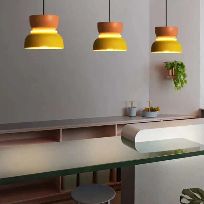 MeloGlow | Lampe pendante pastel scandinave - Suspension moderne pour la décoration d'intérieur