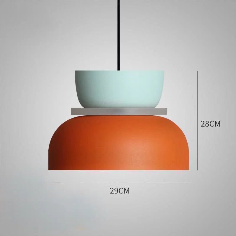 MeloGlow | Lampe pendante pastel scandinave - Suspension moderne pour la décoration d'intérieur