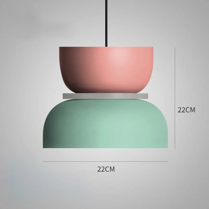MeloGlow | Lampe pendante pastel scandinave - Suspension moderne pour la décoration d'intérieur