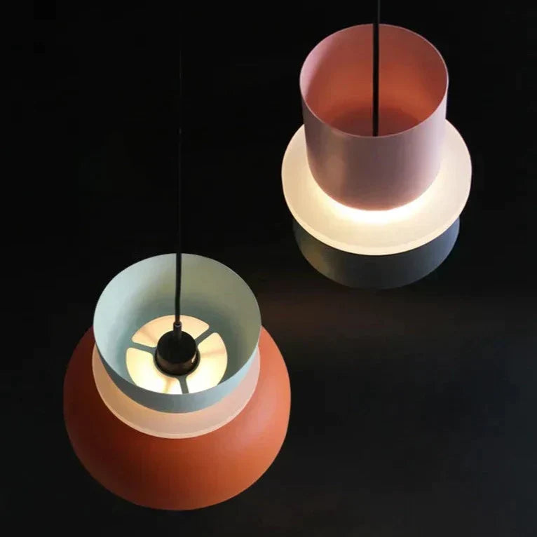 MeloGlow | Lampe pendante pastel scandinave - Suspension moderne pour la décoration d'intérieur