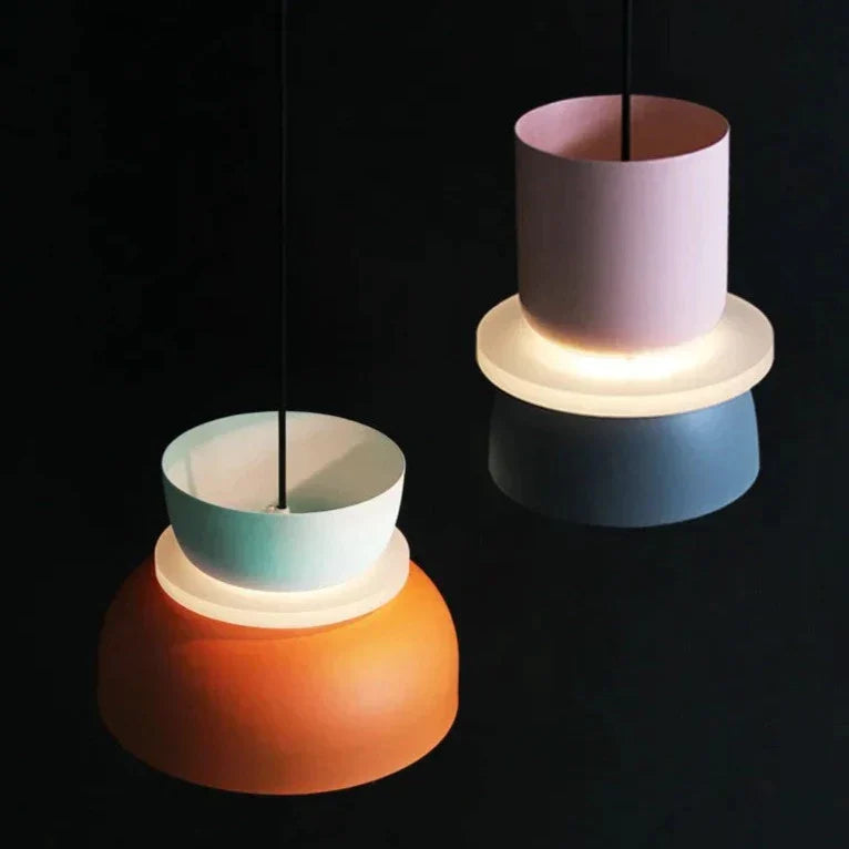 MeloGlow | Lampe pendante pastel scandinave - Suspension moderne pour la décoration d'intérieur