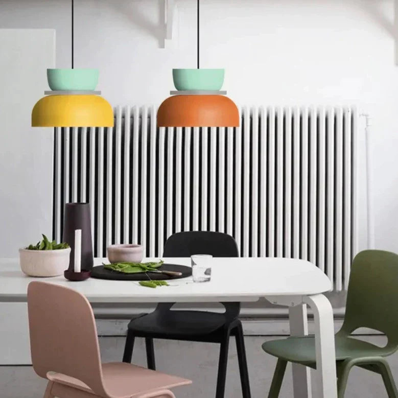 MeloGlow | Lampe pendante pastel scandinave - Suspension moderne pour la décoration d'intérieur