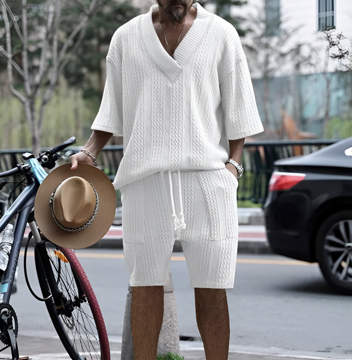 Comfy Boho Duo | Ensemble Estival Homme Oversize avec Coupe Décontractée