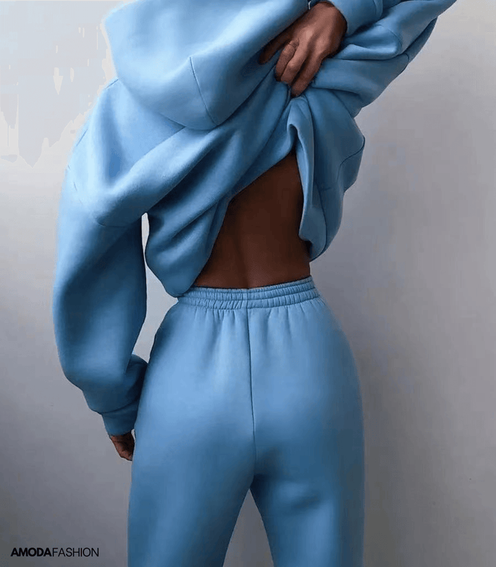 Amoda Ensemble de Survêtement d’Hiver 2 Pièces pour Femme | Élégance & Confort