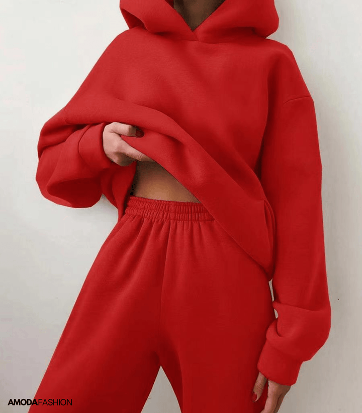 Amoda Ensemble de Survêtement d’Hiver 2 Pièces pour Femme | Élégance & Confort
