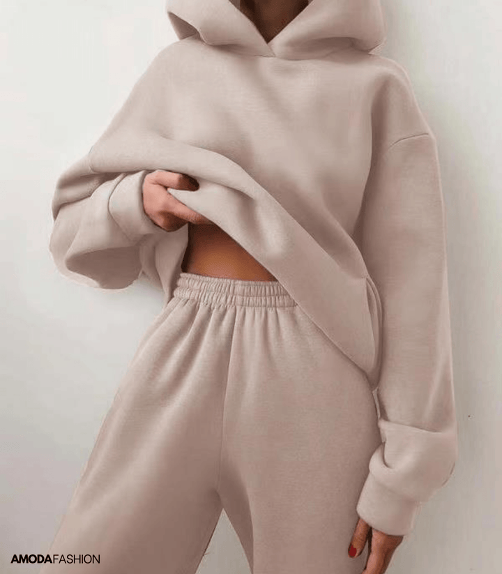 Amoda Ensemble de Survêtement d’Hiver 2 Pièces pour Femme | Élégance & Confort