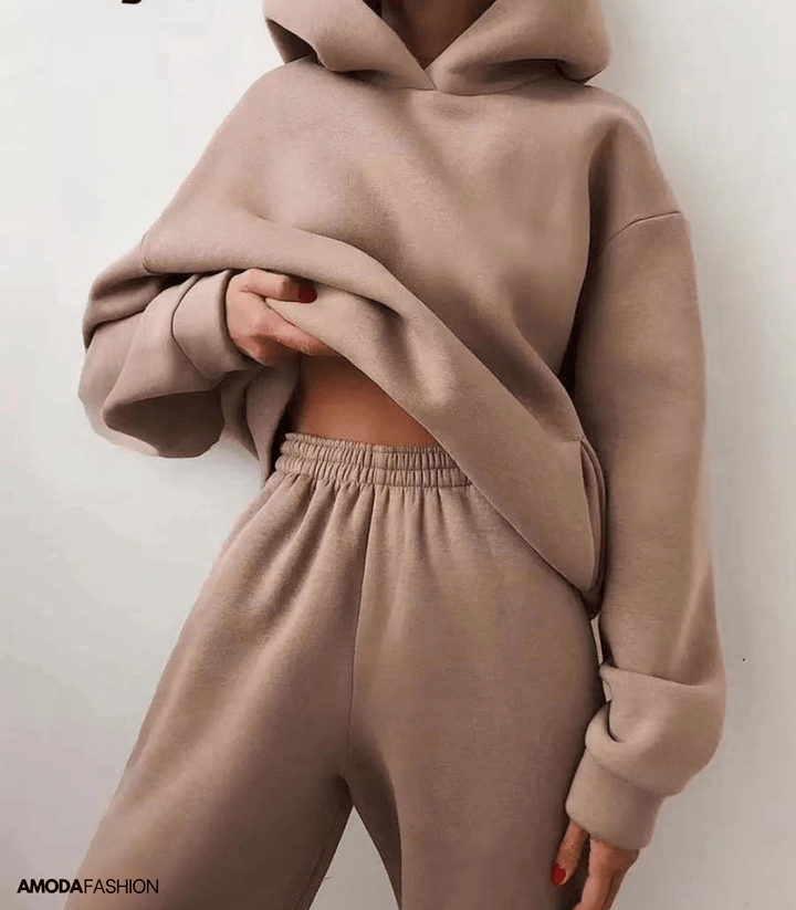 Amoda Ensemble de Survêtement d’Hiver 2 Pièces pour Femme | Élégance & Confort