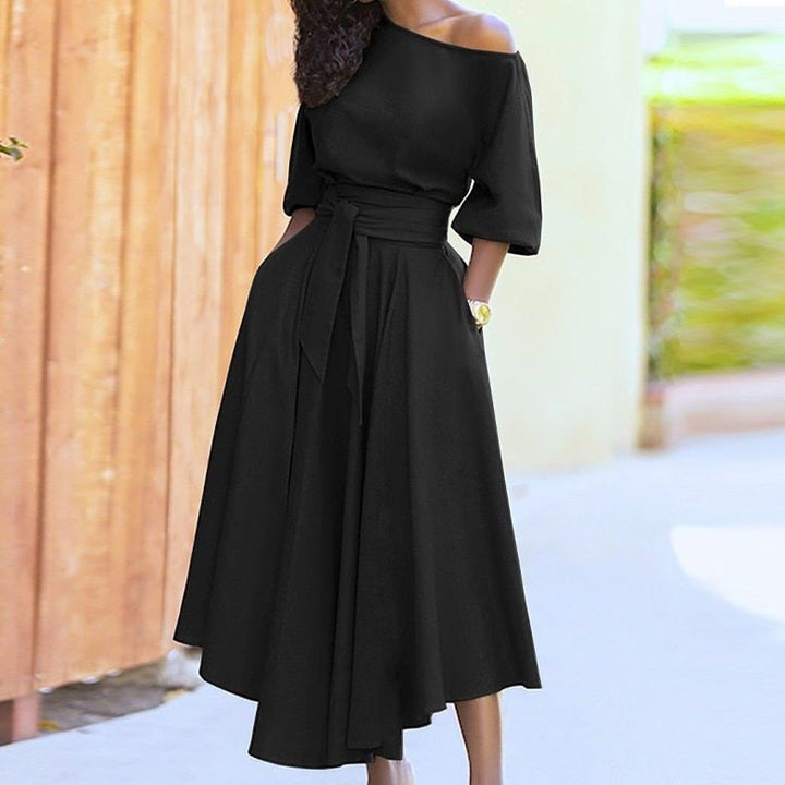Vera | Robe Élégante avec Ceinture Cintrée | Raffinement & Modernité