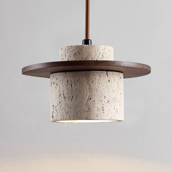 LuzCascada - Lampe en travertin naturel