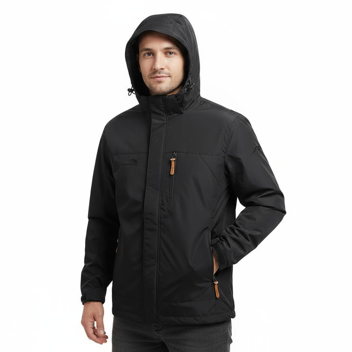Veste Homme Imperméable et Coupe-vent – Oversize avec Capuche et Poches Pratiques