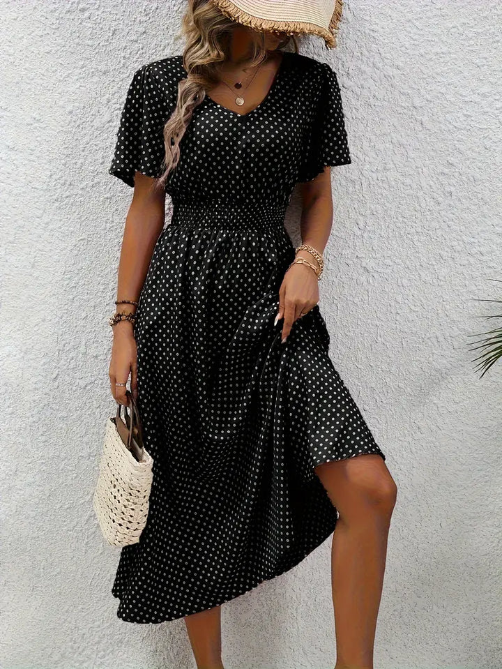 Vestido de verano de lunares | Transpirable y femenino | Perfecto para días soleados