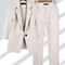 Completo due pezzi con blazer a un bottone – Taglio aderente da donna